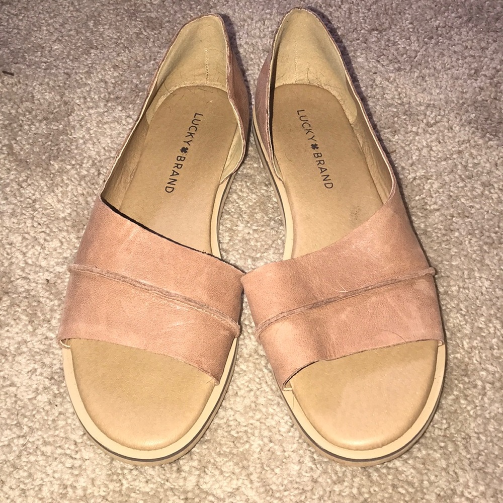 Lucky open toe flats